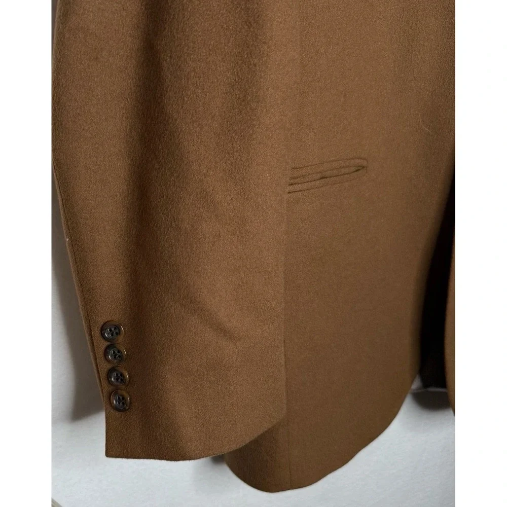 Lori Piana 100% Cashmere Luxorwood Blazer Jacket Sport Coat Brown Men's 38S